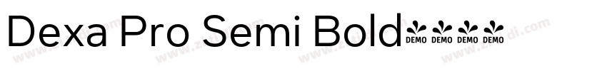 Dexa Pro Semi Bold字体转换